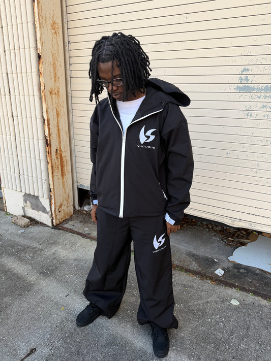 Virtuous oversized windbreaker set