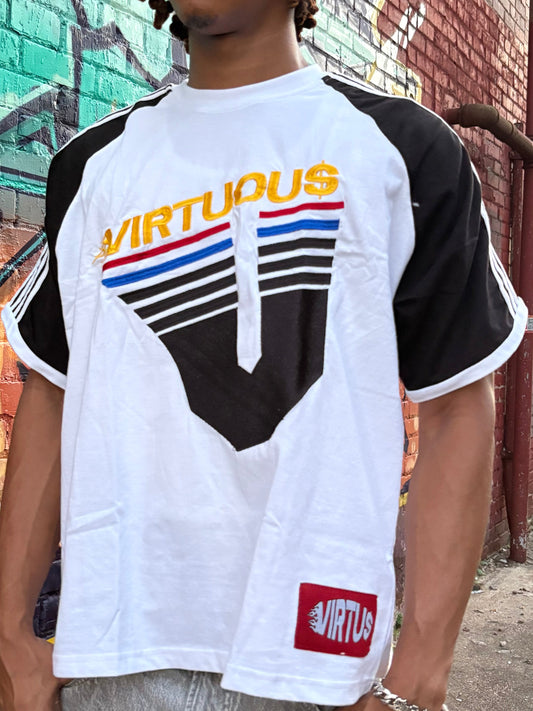 VIRTUOU$ 5 Stripe Tee